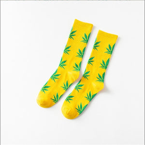 Mary Jane Leaf Socks