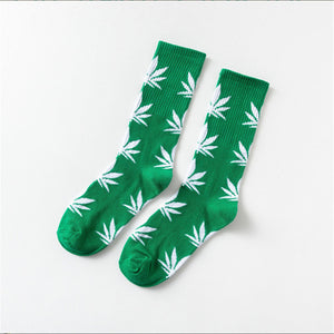 Mary Jane Leaf Socks
