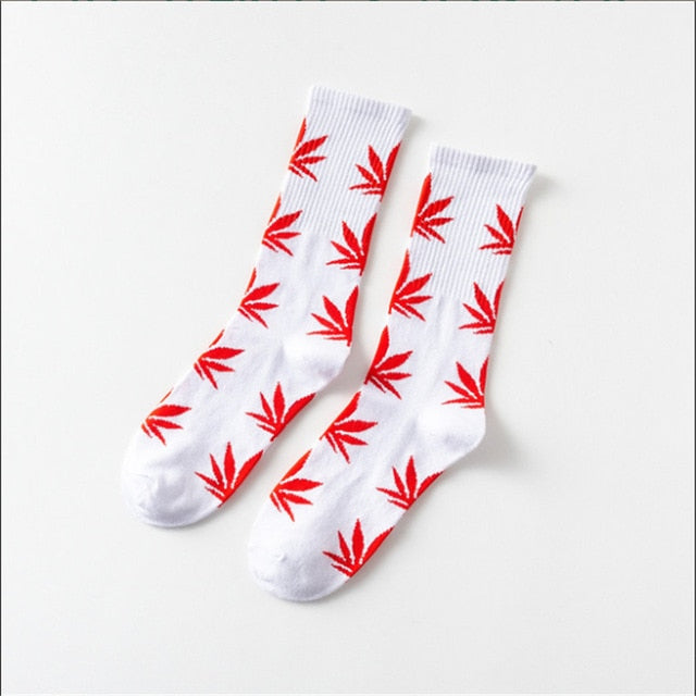 Mary Jane Leaf Socks