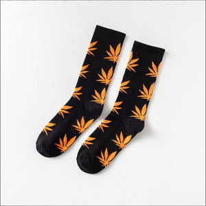 Mary Jane Leaf Socks
