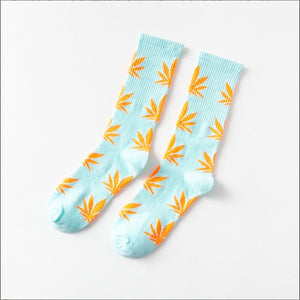 Mary Jane Leaf Socks