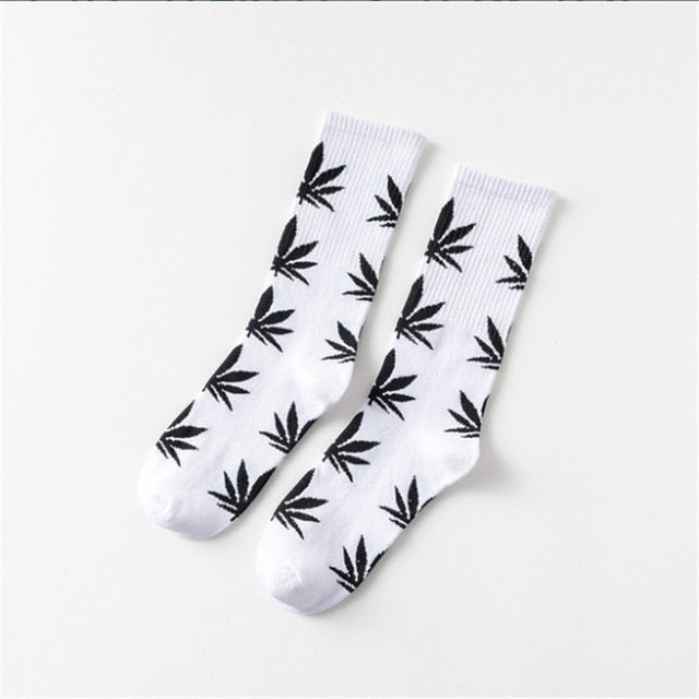 Mary Jane Leaf Socks