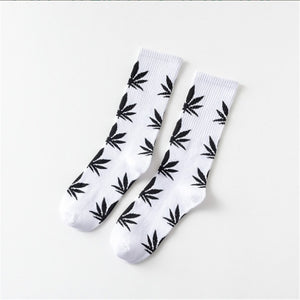 Mary Jane Leaf Socks