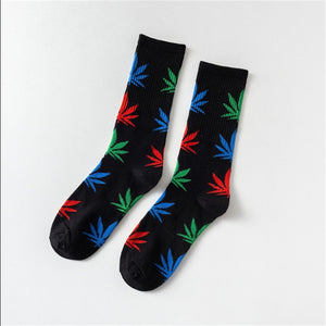 Mary Jane Leaf Socks