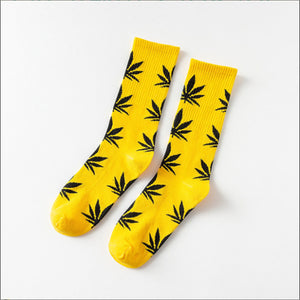 Mary Jane Leaf Socks