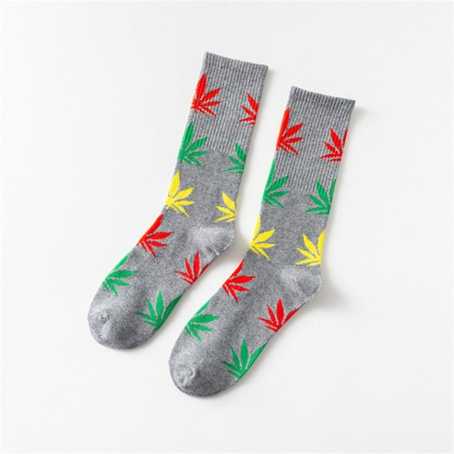 Mary Jane Leaf Socks
