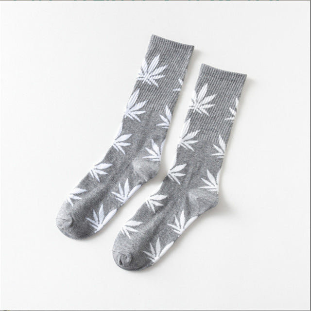 Mary Jane Leaf Socks