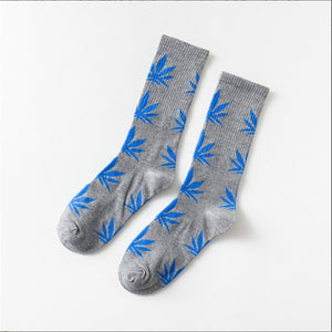 Mary Jane Leaf Socks
