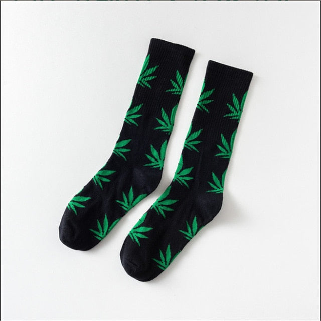 Mary Jane Leaf Socks