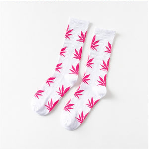 Mary Jane Leaf Socks