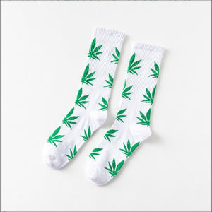 Mary Jane Leaf Socks