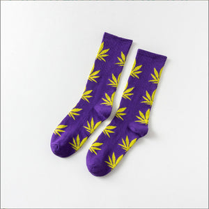 Mary Jane Leaf Socks
