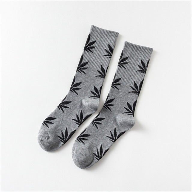 Mary Jane Leaf Socks