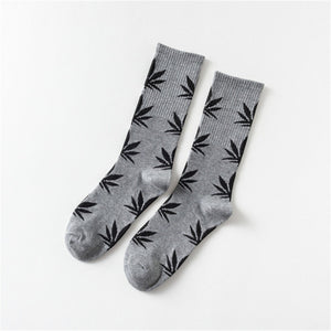 Mary Jane Leaf Socks