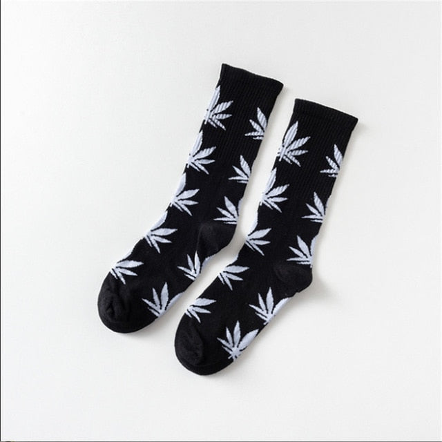Mary Jane Leaf Socks