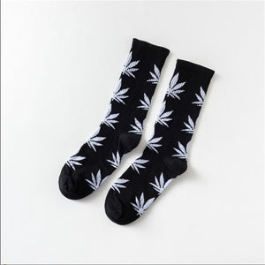 Mary Jane Leaf Socks