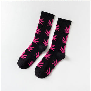 Mary Jane Leaf Socks