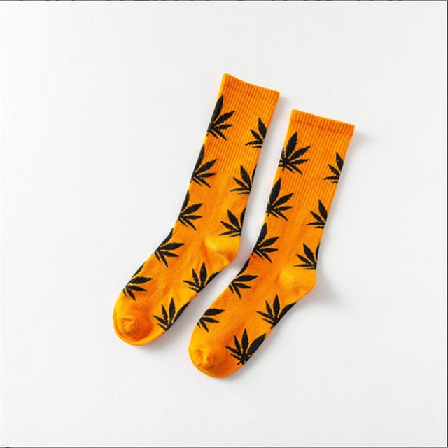Mary Jane Leaf Socks