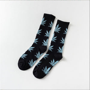 Mary Jane Leaf Socks