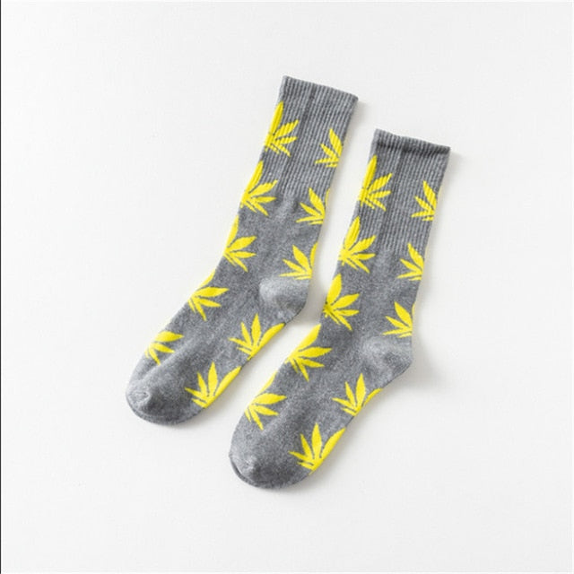 Mary Jane Leaf Socks