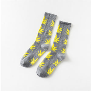 Mary Jane Leaf Socks