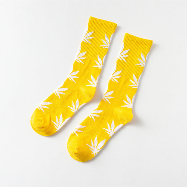 Mary Jane Leaf Socks
