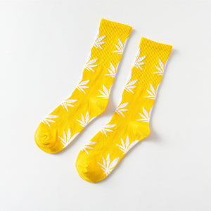 Mary Jane Leaf Socks